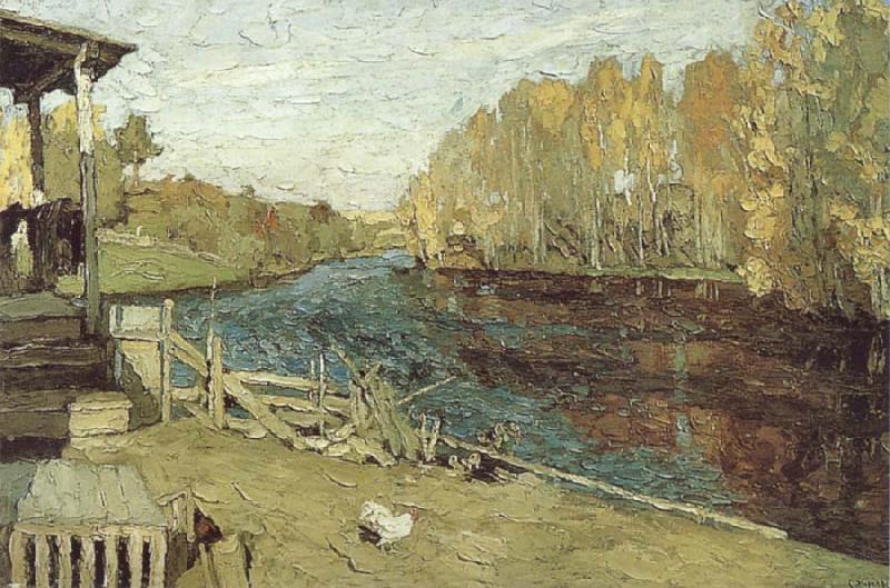 Stanislav Zhukovsky Autumn oil painting image